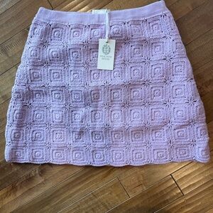 Purple Textured Skirt